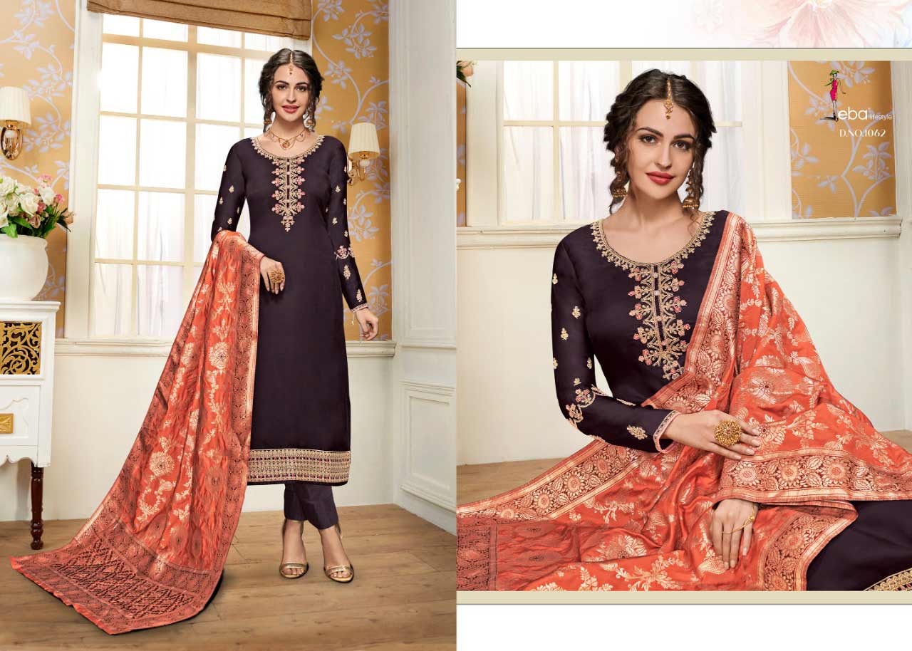 Eba Lifestyle Hurma Vol 11 Georgette Embroidered Salwar Kameez Eba Lifestyle Hurma Vol 11 Georgette Embroidered Salwar Kameez
